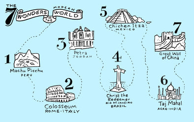 Take a journey with eatsleepdoodle to explore the Seven Wonders of the Modern World!