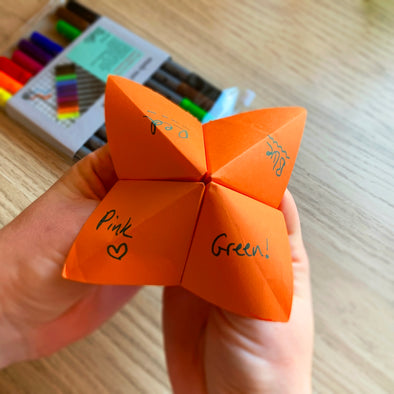 learn how to make a paper fortune teller