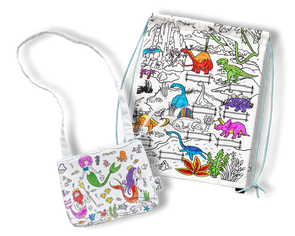 colour-in backpacks & bags