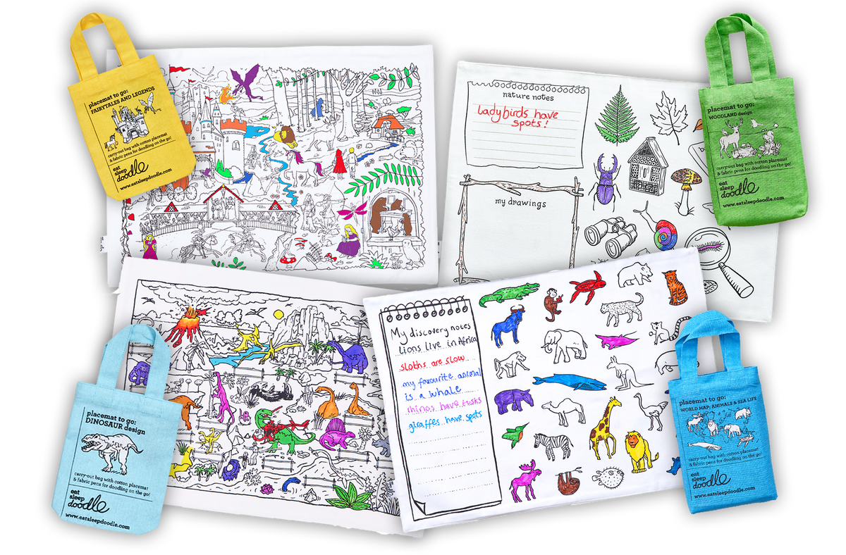 colour-in placemats