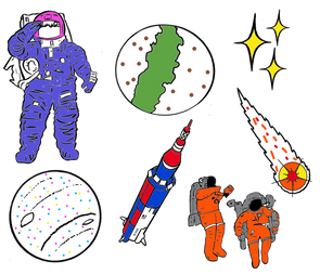 colour in space gifts for kids