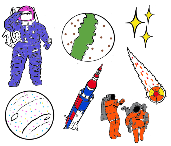 colour in space gifts for kids