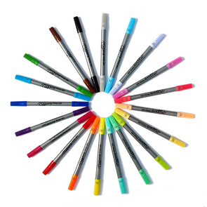 colourful fabric pens