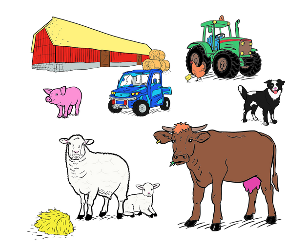 colour in farmyard gifts