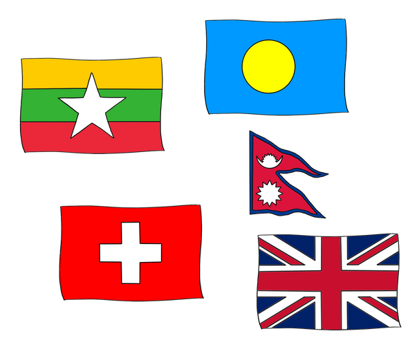 colour in world flags gifts