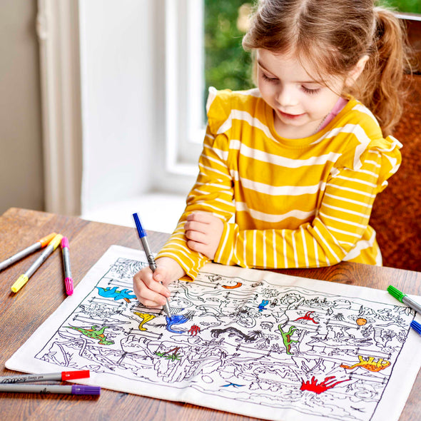 colour in dinosaur Gift for goddaughter