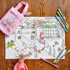 peter rabbit placemat with pink carry bag