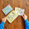 peter rabbit placemat folded and placed in yellow carry bag