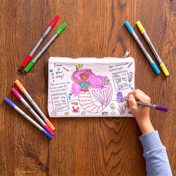 mermaid pencil case