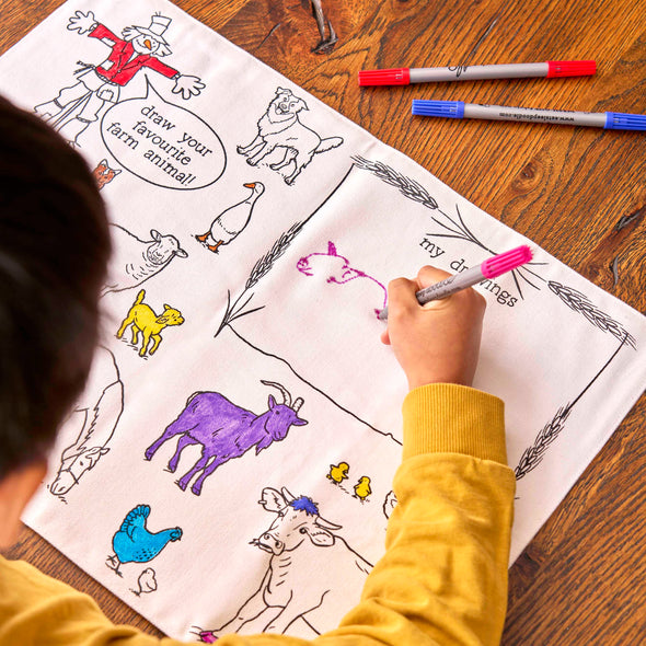 farmyard placemat to go