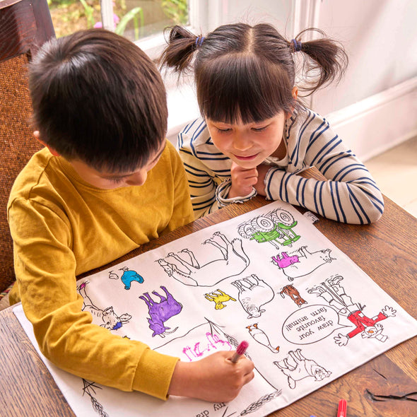 farmyard placemat to go