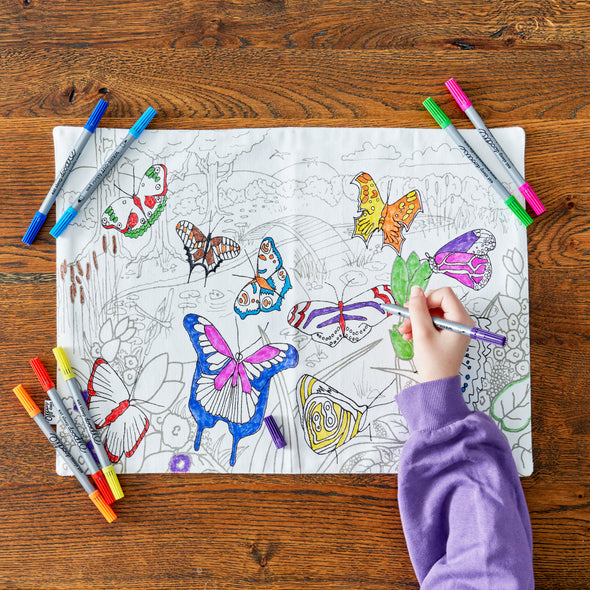 color your own placemat christmas gift set