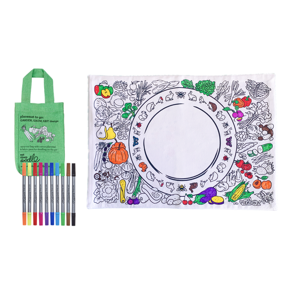 garden, grow, eat! placemat to go - party pack of 10