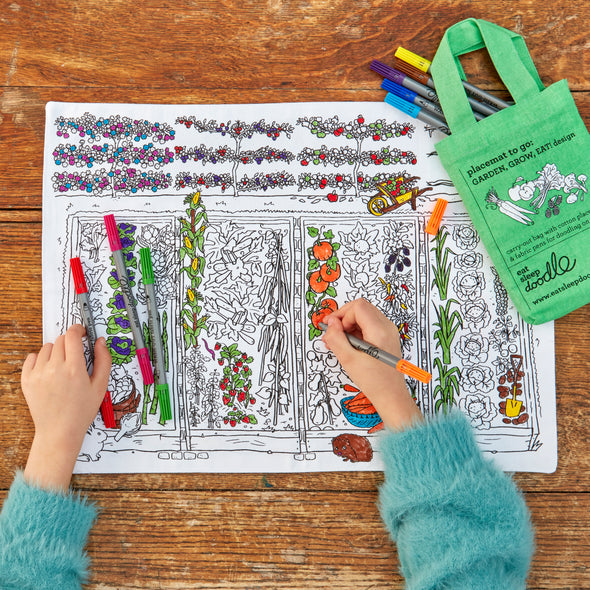 garden, grow, eat! placemat to go - party pack of 10