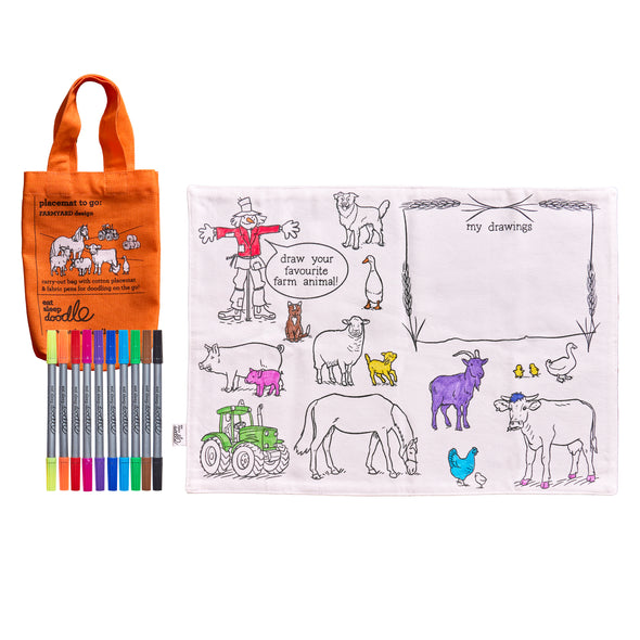 farmyard placemat to go