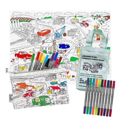 colour-in farm bundle