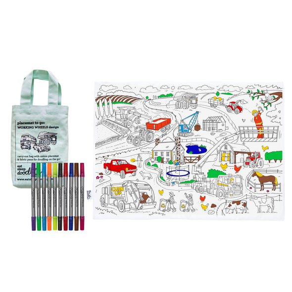 cars, trucks & tractors colour in bundle