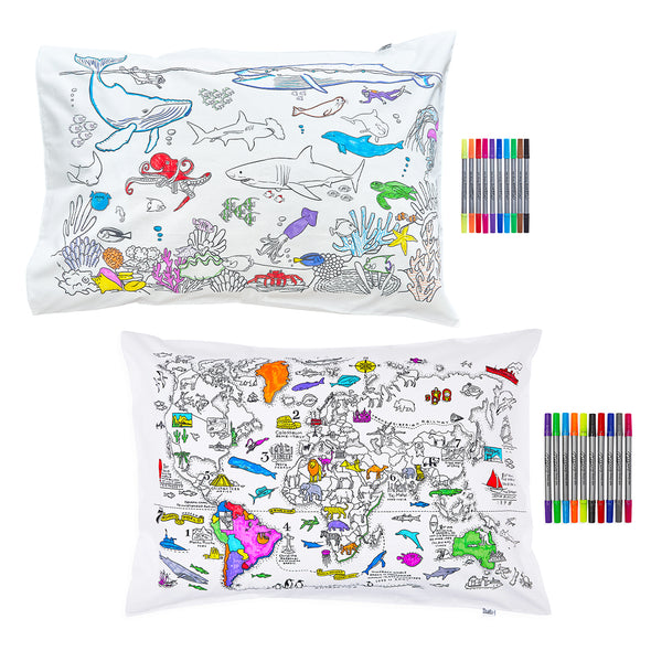 colour your own pillowcase gift bundle