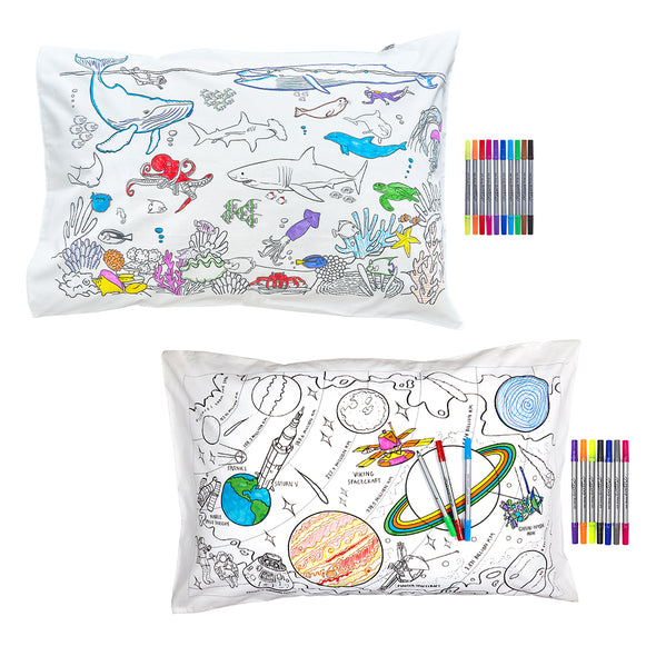 colour your own pillowcase gift bundle