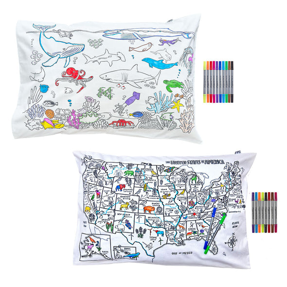 colour your own pillowcase gift bundle