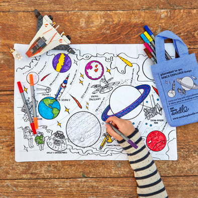 space explorer placemat to go - party pack of 10
