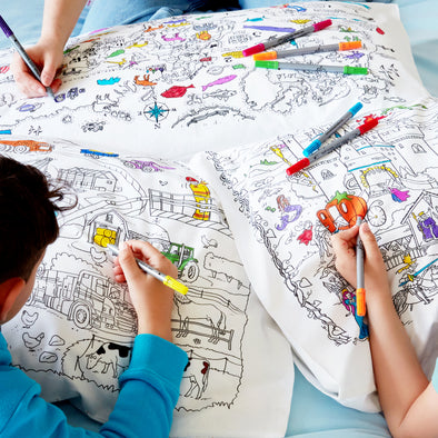 ultimate sleepover bundle - colour your own pillowcase