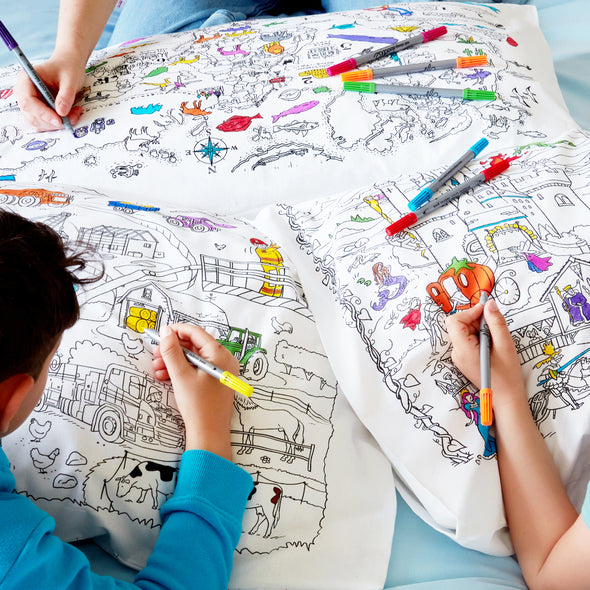 ultimate sleepover bundle - colour your own pillowcase