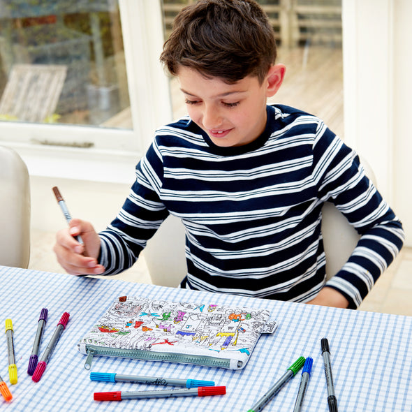 knights and unicorn colouring activity for christmas eve