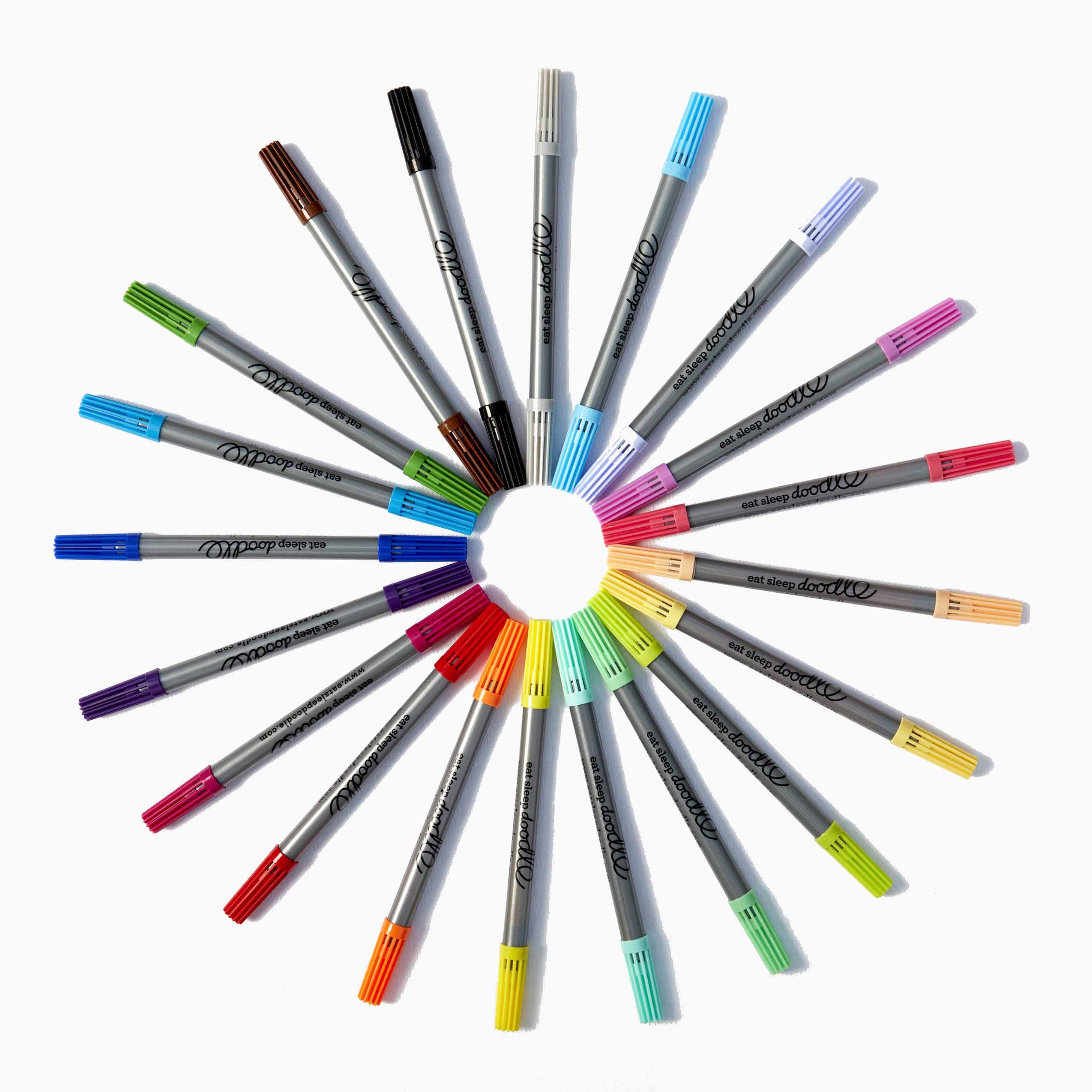 artist set of 20 coloured wash-out pens