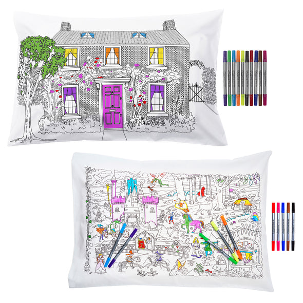 colour your own pillowcase gift bundle