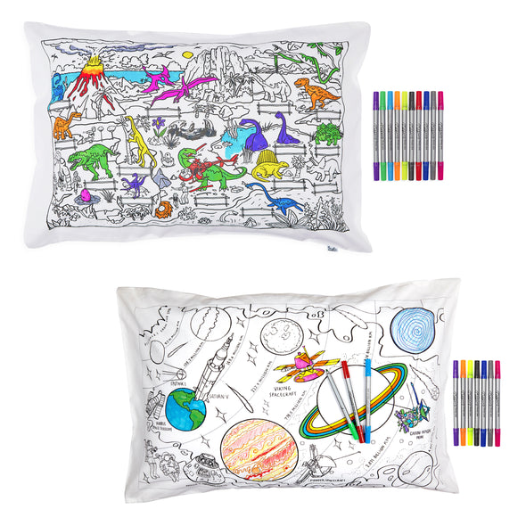 Color your own map pillowcase hotsell