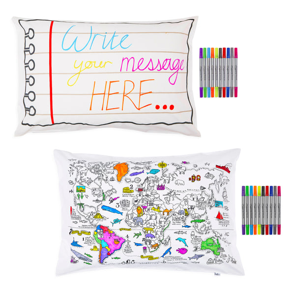 colour your own pillowcase gift bundle
