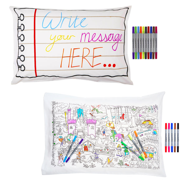 colour your own pillowcase gift bundle