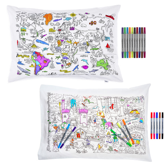 colour your own pillowcase gift bundle