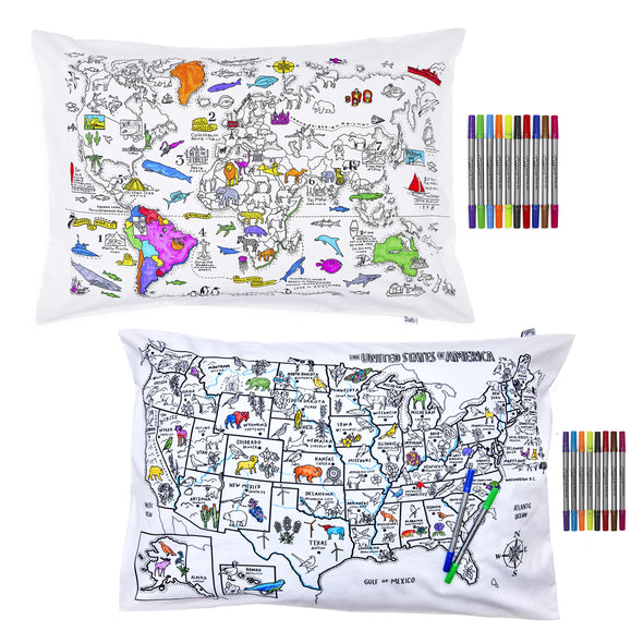 colour your own pillowcase gift bundle