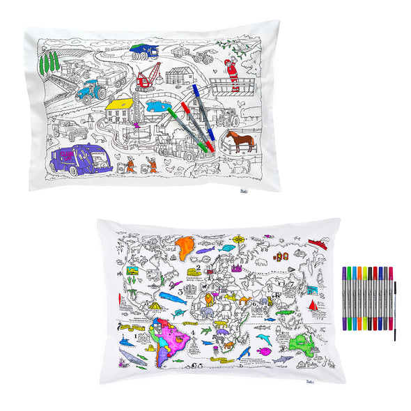 colour your own pillowcase gift bundle