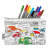 partially coloured in farmyard pencil case