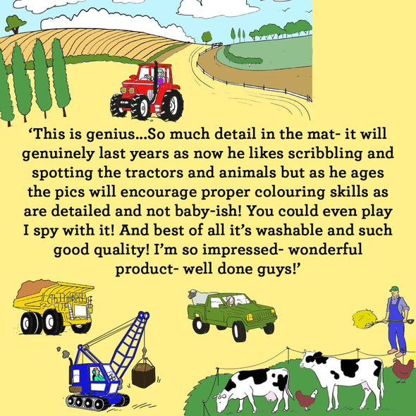 colour in trucks Christmas presents for children