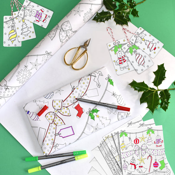 colour-in festive activity