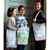 colour-in educational tote shopper school bags