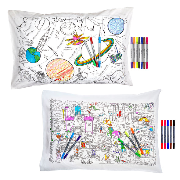 colour your own pillowcase gift bundle