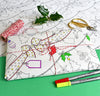 colour-in festive wrapping paper