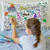 colour in pillowcase for kids dinosaurs 
