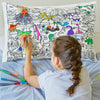 colour in dinosaur pillowcase