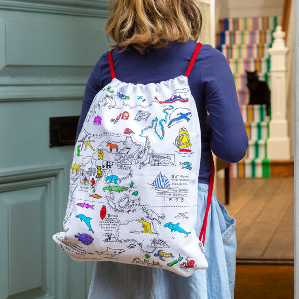 world map travel present for kids this year